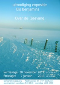 uitnodiging expositie Els Benjamins - Over de Zeevang