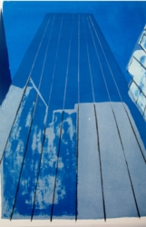 Toren blauw, litho, 45x70 cm