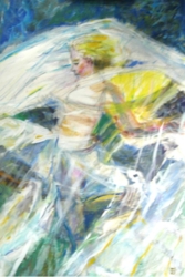 Dansant, acryl, 70x90 cm