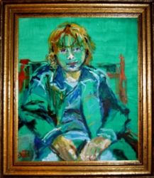 Portret, olieverf, 50x60 cm